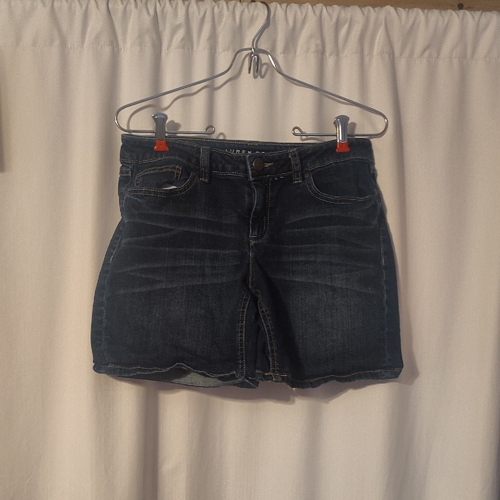 LC Lauren Conrad Dark Blue Denim Skirt